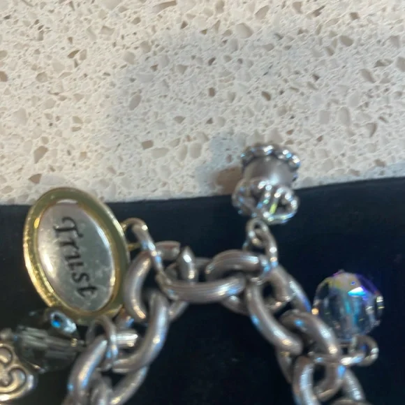 Brighton Retired 2006 Power of Pink Silver Charm Bracelet EUC - Picture 7 of 9